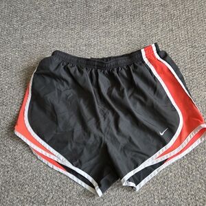 Nike Women's Black and Red Running Shorts